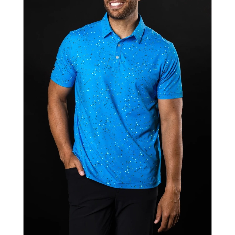 Sunday Swagger Golf Polo Shirt Mens 2XL Jawbreaker Geometric Performance Stretch